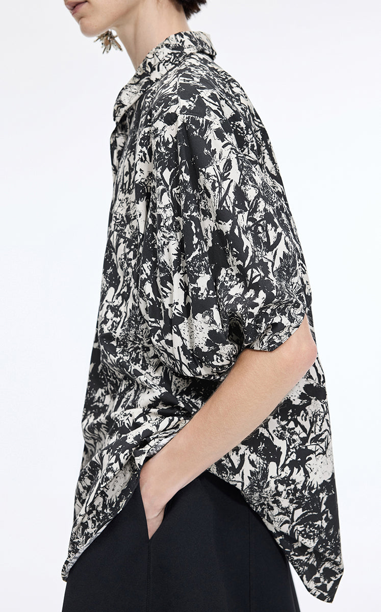 Shirt / JNBY Watercolor Garden Cotton Shirt