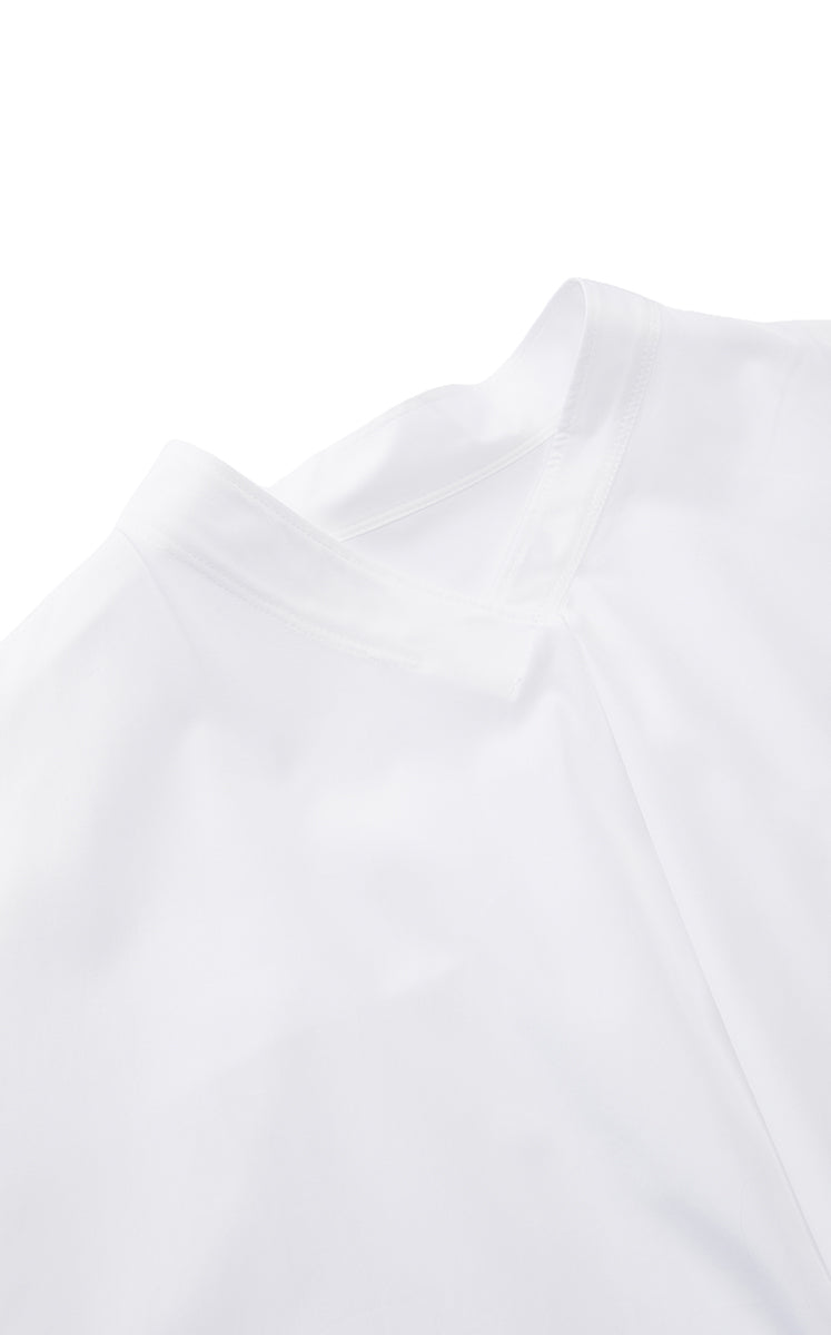Shirt / JNBY Cotton Poplin Draped Sleeveless Oversize Top