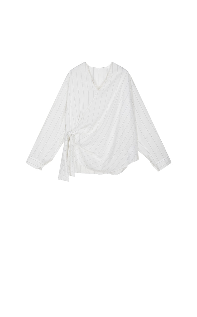 Shirt / JNBY Modal Blend Pleated Hem Oversized Shirt