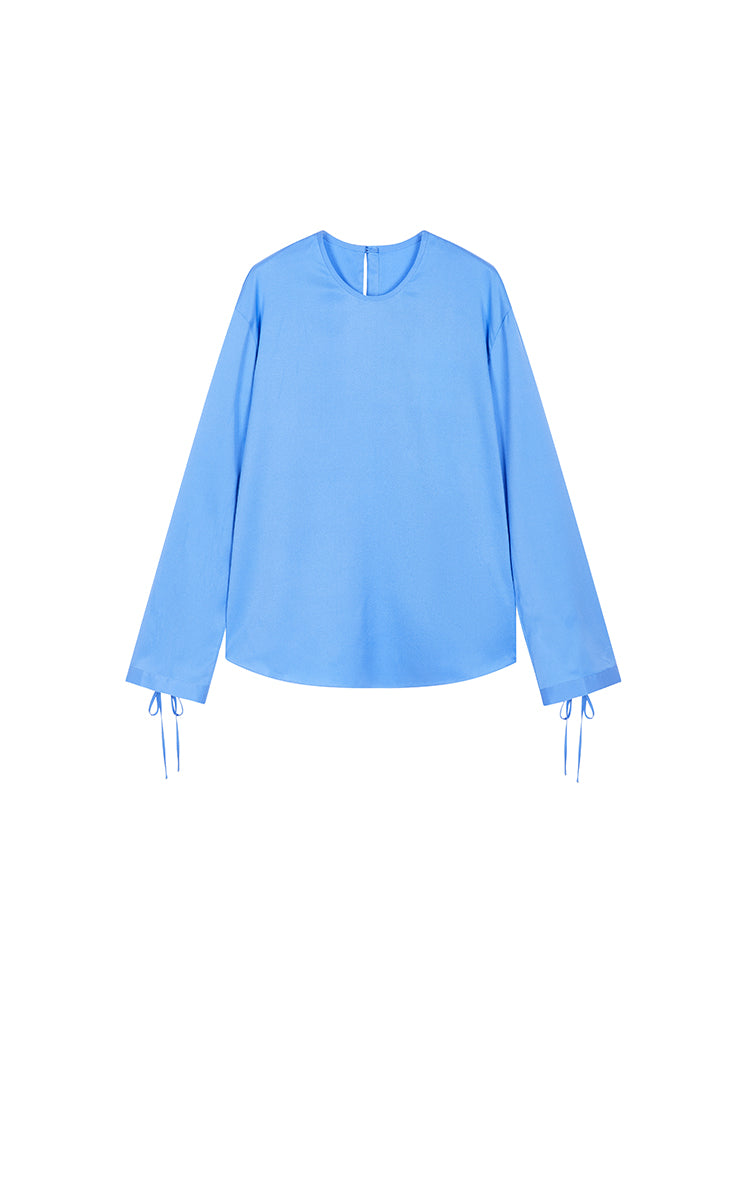 Shirt / JNBY Silk Twill Tie Detail Relaxed Shirt