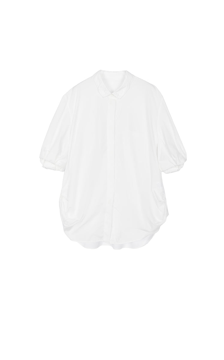 Shirt / JNBY Twisted Poplin Short Sleeve Shirt