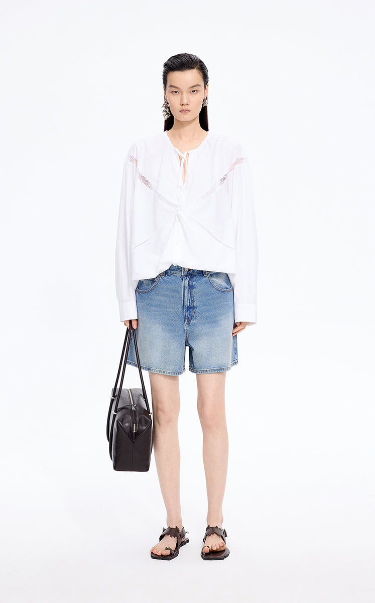 Shorts / JNBY A-Line Organic Cotton Denim Shorts
