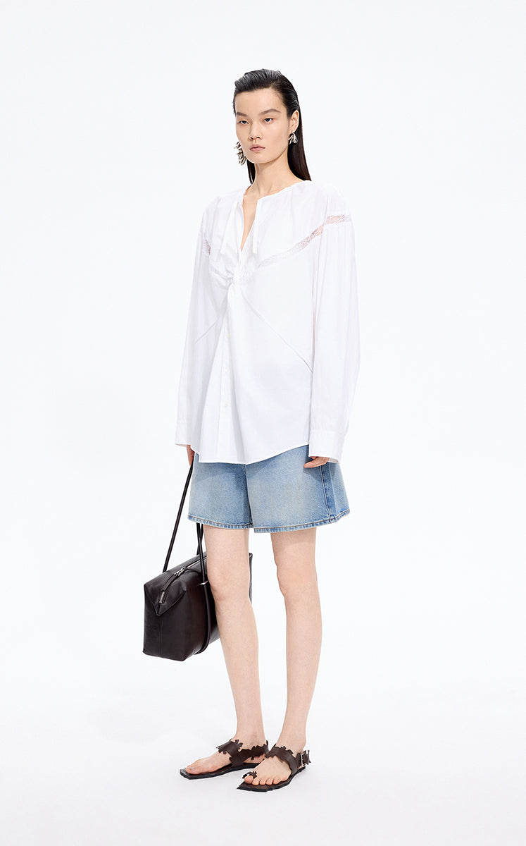 Shorts / JNBY A-Line Organic Cotton Denim Shorts