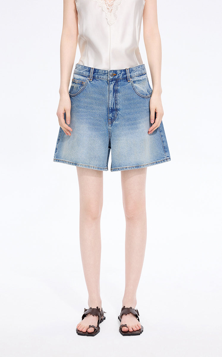 Shorts / JNBY A-Line Organic Cotton Denim Shorts