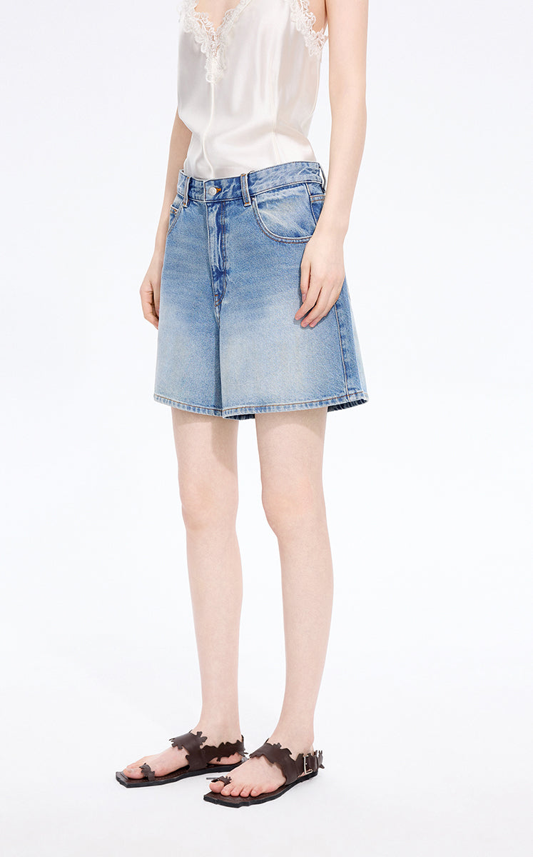 Shorts / JNBY A-Line Organic Cotton Denim Shorts