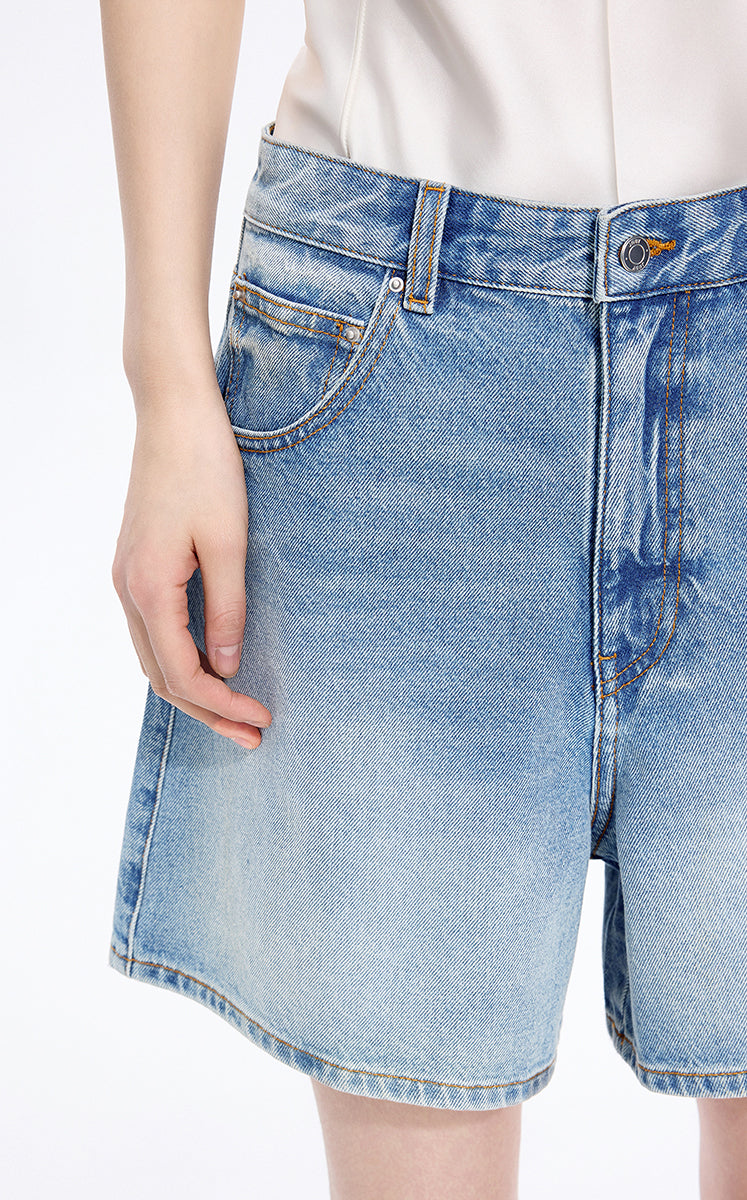 Shorts / JNBY A-Line Organic Cotton Denim Shorts