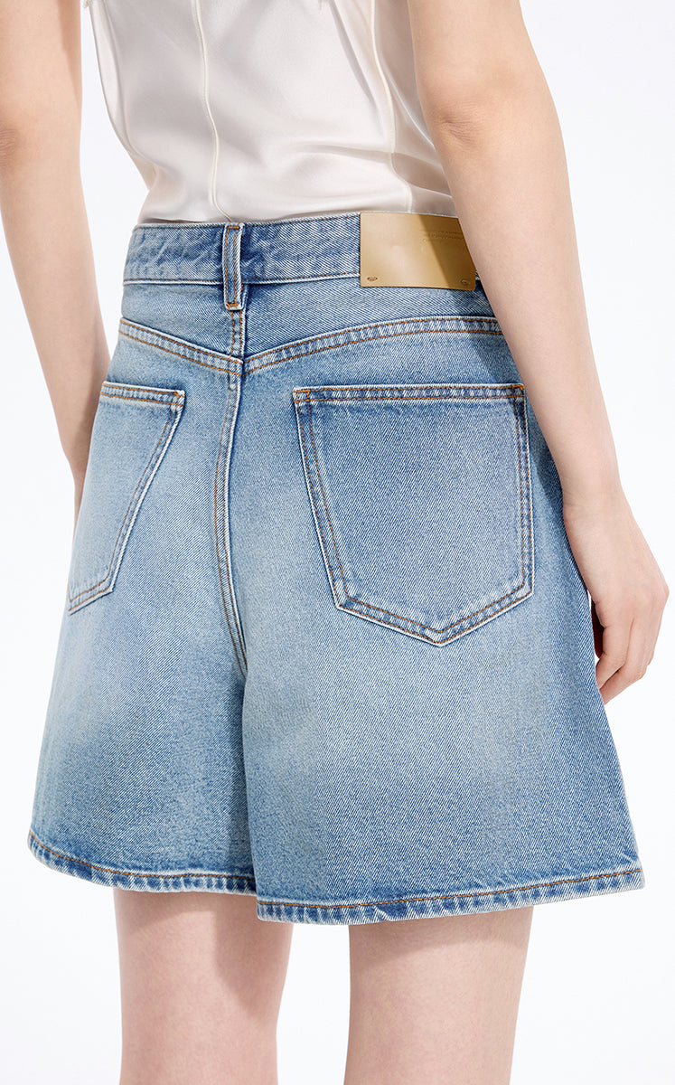 Shorts / JNBY A-Line Organic Cotton Denim Shorts