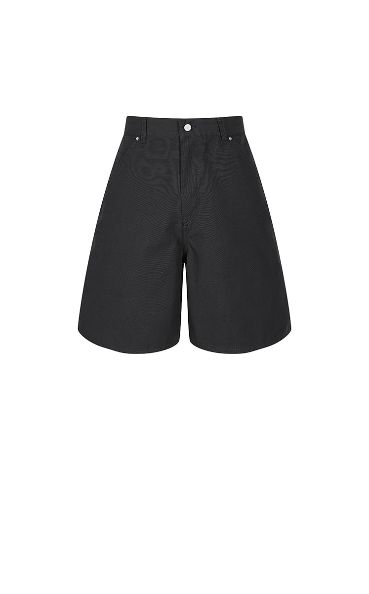 Shorts / JNBY Cotton Wide-Leg Bermuda Shorts