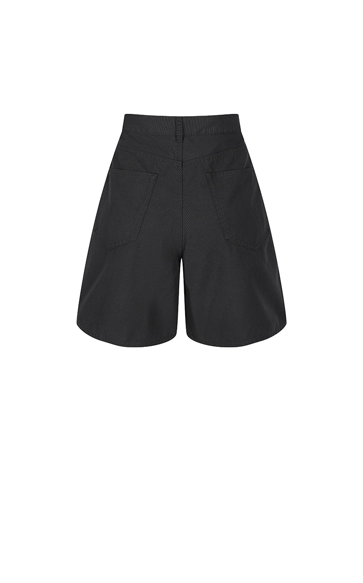 Shorts / JNBY Cotton Wide-Leg Bermuda Shorts