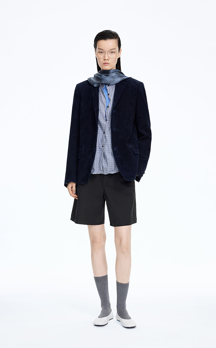 Shorts / JNBY Cotton Wide-Leg Bermuda Shorts