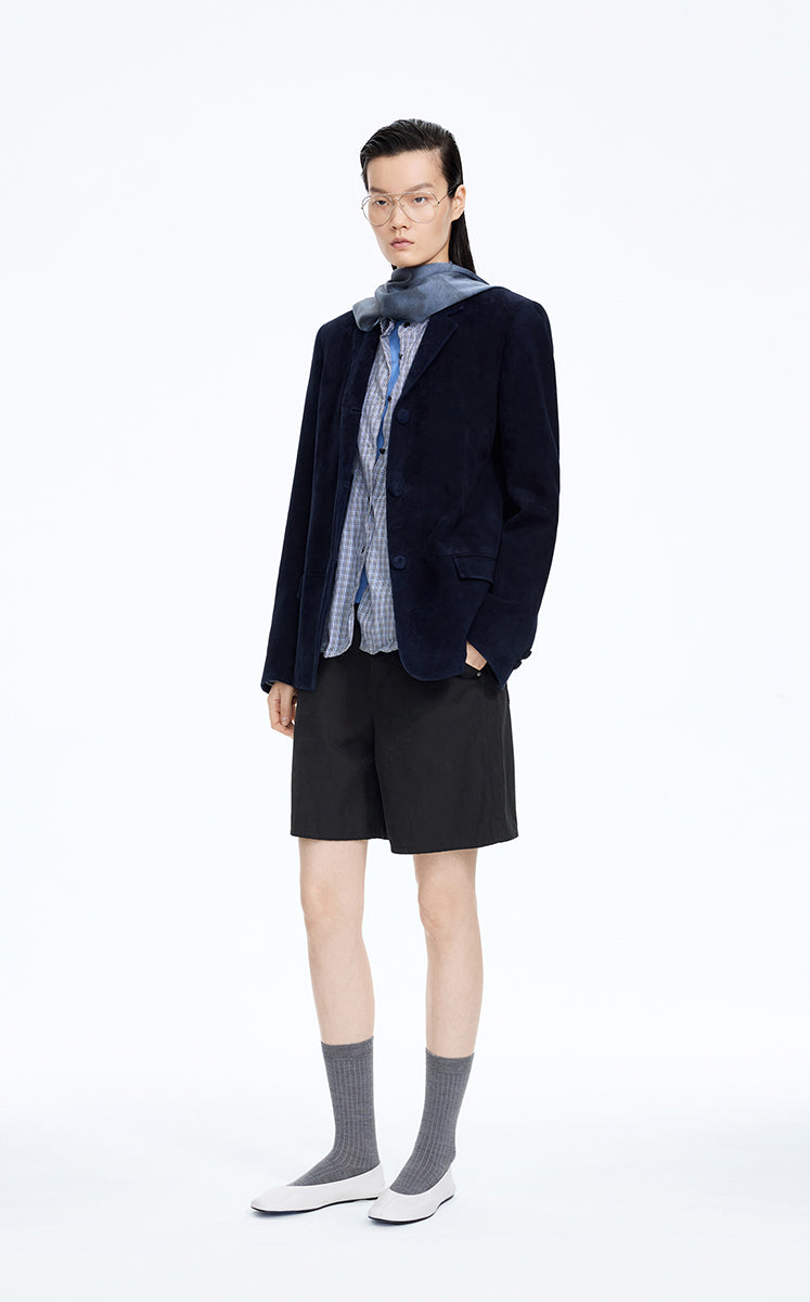 Shorts / JNBY Cotton Wide-Leg Bermuda Shorts