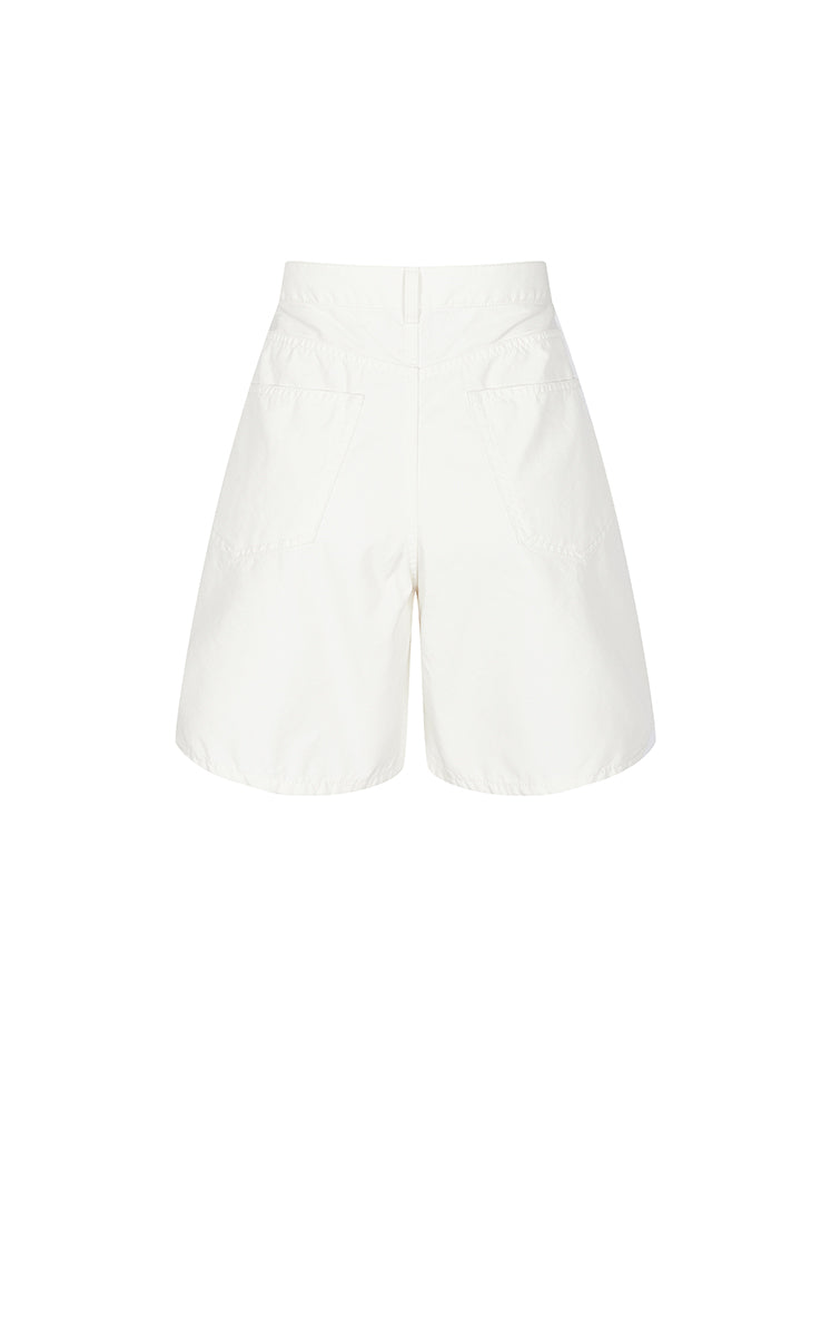 Shorts / JNBY Cotton Wide-Leg Bermuda Shorts