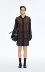 Shorts / JNBY Cupro Wide-Leg Drawstring Shorts