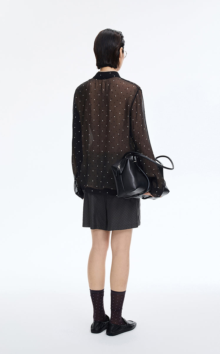 Shorts / JNBY Cupro Wide-Leg Drawstring Shorts