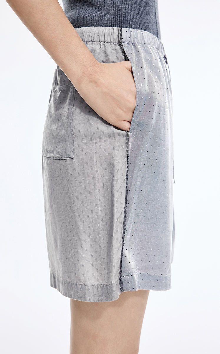 Shorts / JNBY Cupro Wide-Leg Drawstring Shorts