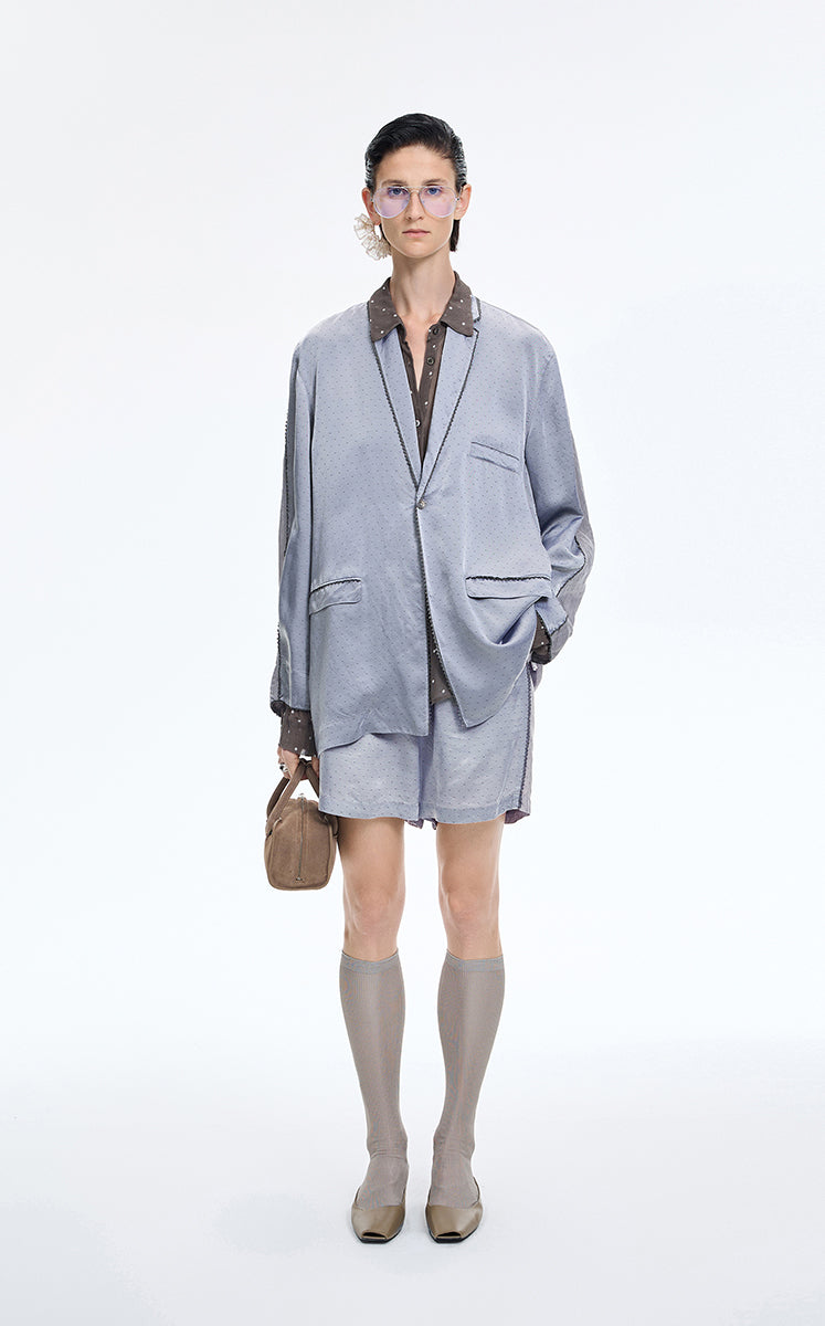 Shorts / JNBY Cupro Wide-Leg Drawstring Shorts
