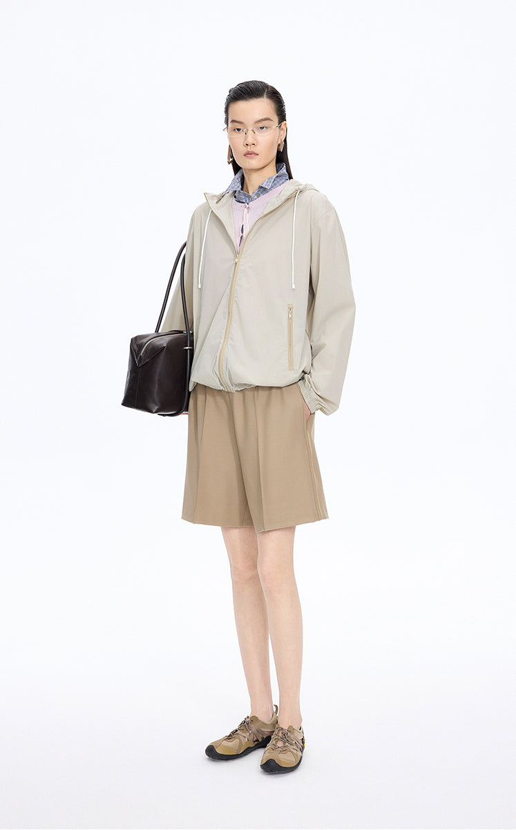 Shorts / JNBY Stretch Straight-Leg Tailored Shorts