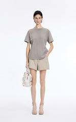 Shorts / JNBY Floral Print Denim Shorts
