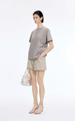 Shorts / JNBY Floral Print Denim Shorts