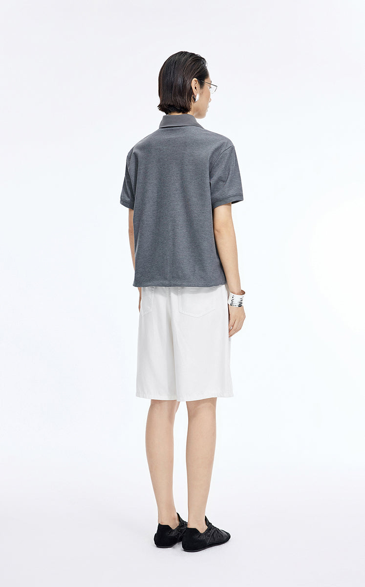 Shorts / JNBY Floral Print Denim Shorts