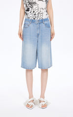 Shorts / JNBY Floral Print Denim Shorts