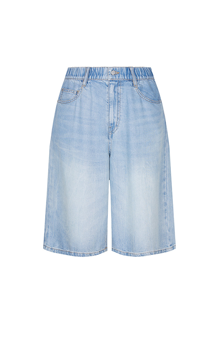 Shorts / JNBY Floral Print Denim Shorts