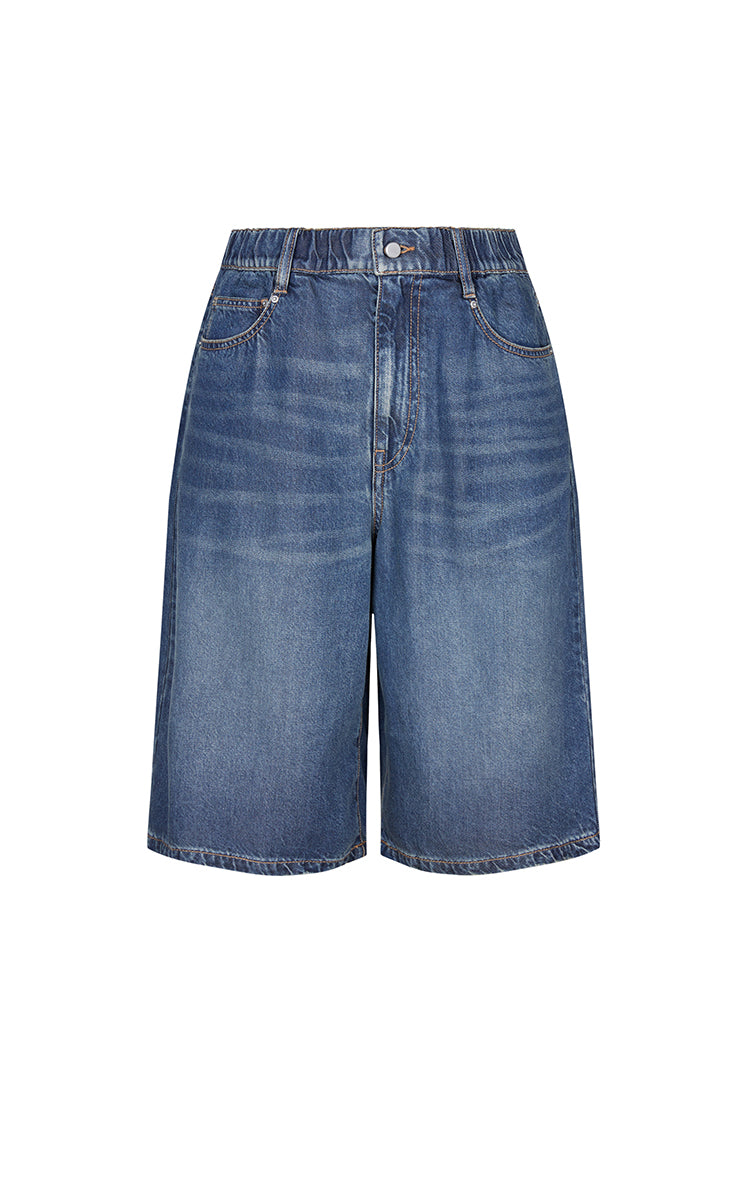 Shorts / JNBY Floral Print Denim Shorts