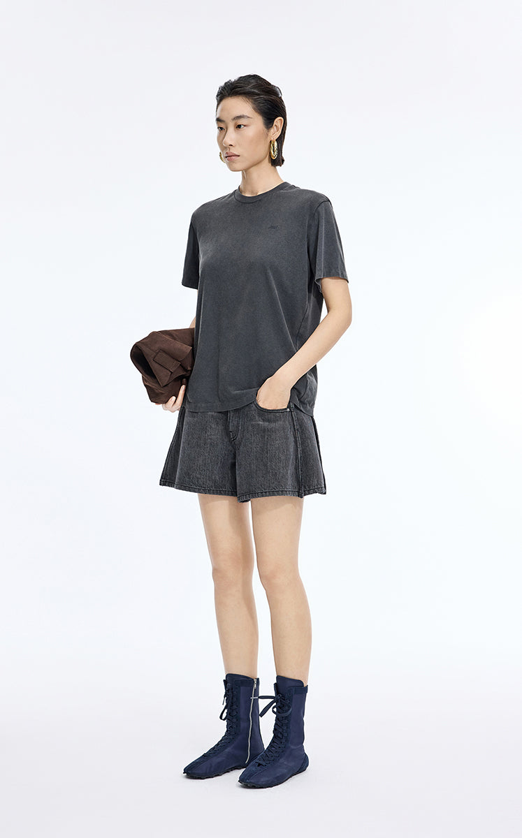Shorts / JNBY Rolled-Hem Denim Shorts