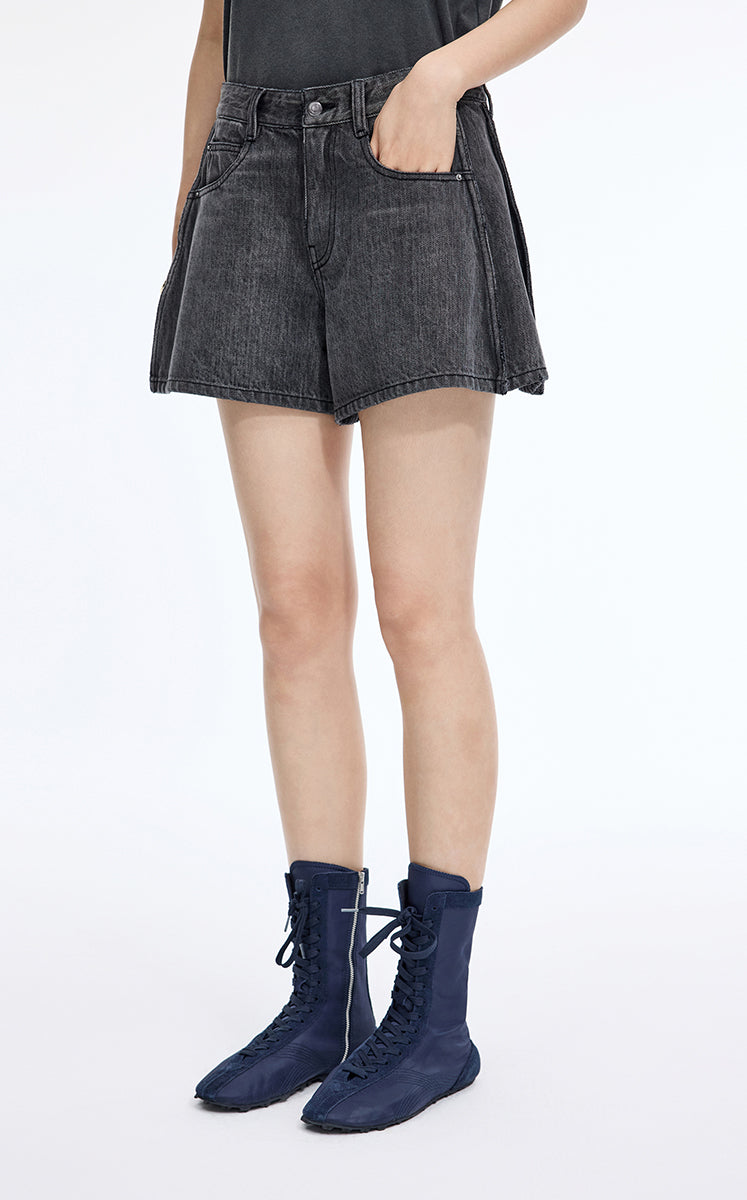 Shorts / JNBY Rolled-Hem Denim Shorts