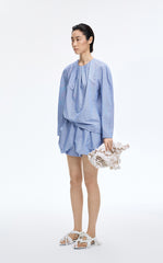 Shorts / JNBY Silk-Cotton Bubble Hem Shorts