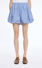 Shorts / JNBY Silk-Cotton Bubble Hem Shorts