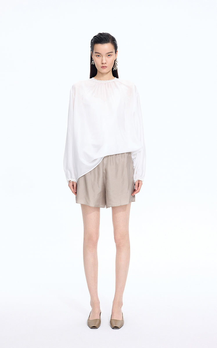 Shorts / JNBY Silk Wide-Leg Shorts