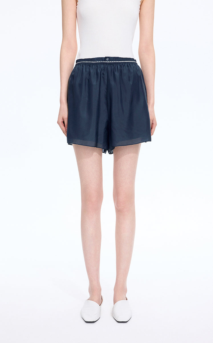 Shorts / JNBY Silk Wide-Leg Shorts