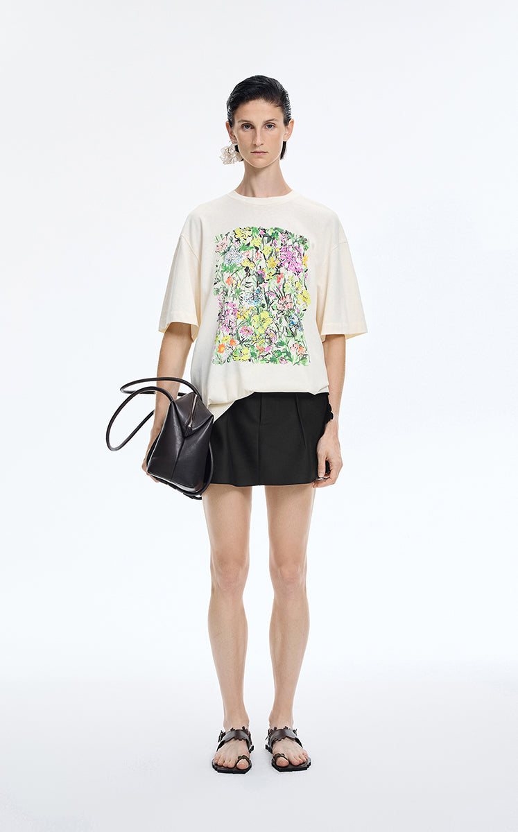 Shorts / JNBY Wool-Silk Tailored Skort