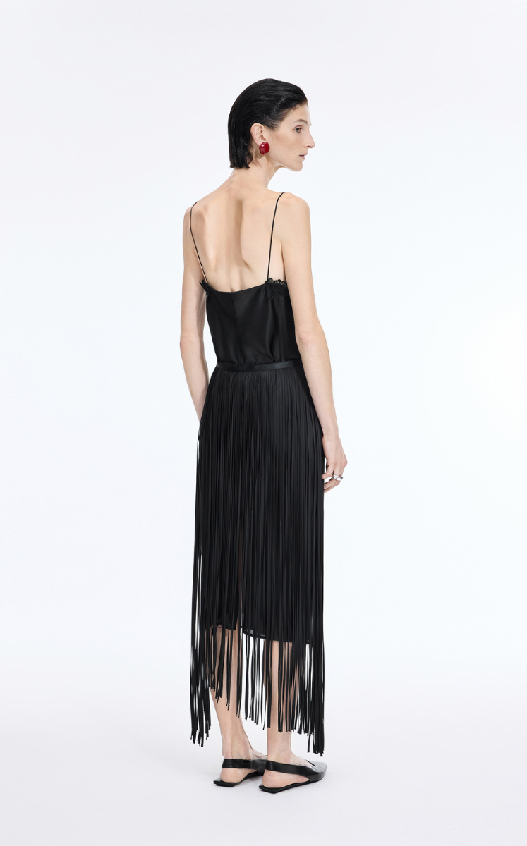 Skirt / JNBY 3D Tassel A-Line Long Skirt
