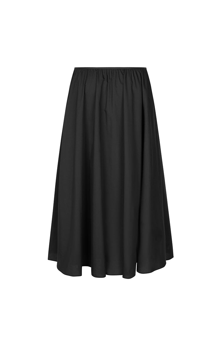 Skirt / JNBY Cotton Silk A-Line Maxi Skirt