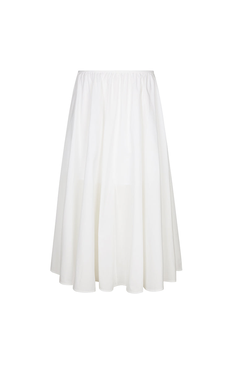 Skirt / JNBY Cotton Silk A-Line Maxi Skirt