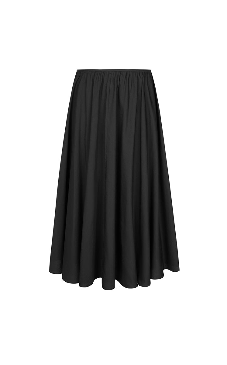 Skirt / JNBY Cotton Silk A-Line Maxi Skirt