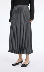 Skirt / JNBY Geometric Pleated A-Line Long Skirt