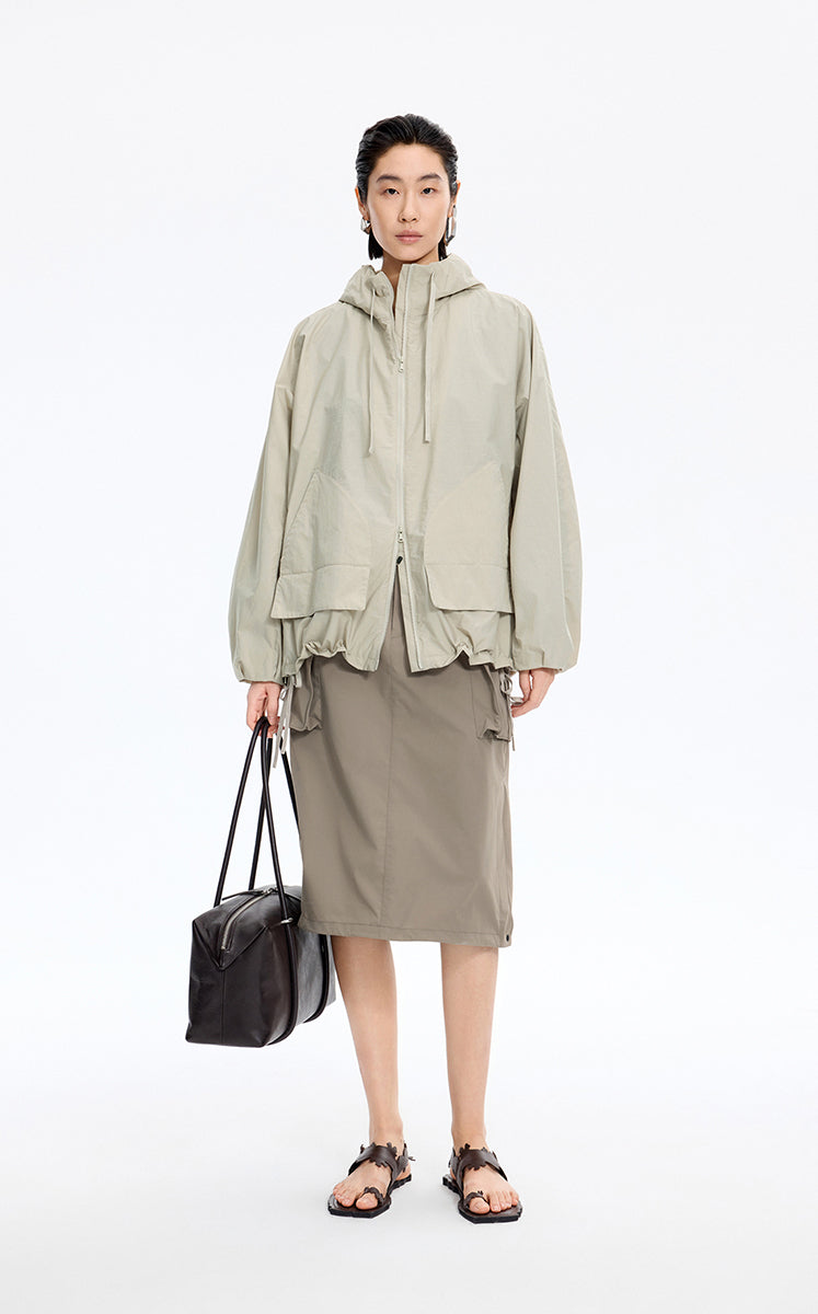 Skirt / JNBY H-Shaped Waterproof Drawstring Skirt