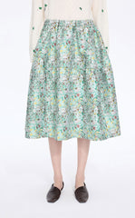 Skirt / JNBY Jacquard Balloon Midi Skirt