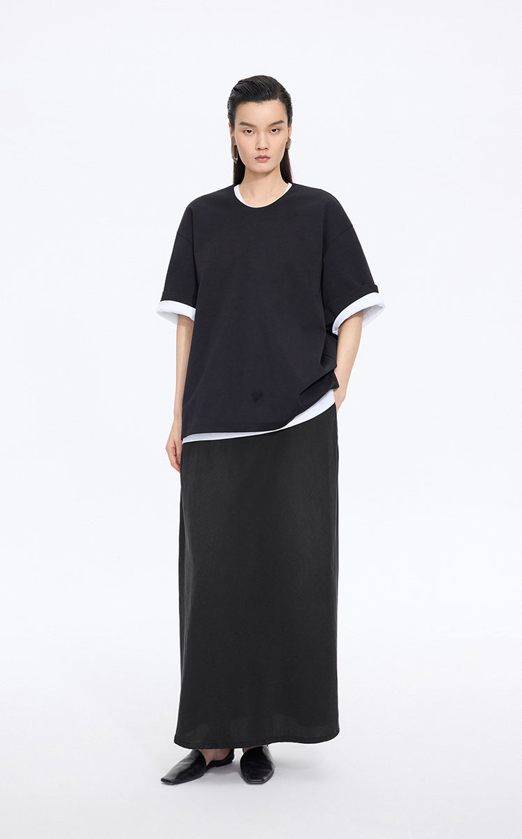 Skirt / JNBY Lyocell A-Line Long Skirt