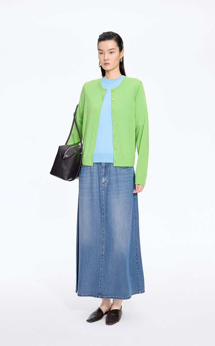 Skirt / JNBY Lyocell A-Line Long Skirt