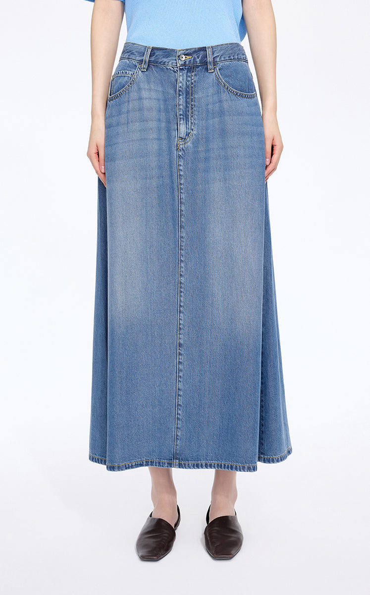 Skirt / JNBY Lyocell A-Line Long Skirt