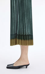 Skirt / JNBY Pleated A-Line Long Skirt with Wave Hem