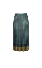 Skirt / JNBY Pleated A-Line Long Skirt with Wave Hem