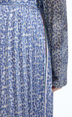 Skirt / JNBY Pleated A-Line Long Skirt with Wave Hem