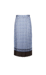 Skirt / JNBY Pleated A-Line Long Skirt with Wave Hem