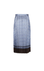 Skirt / JNBY Pleated A-Line Long Skirt with Wave Hem
