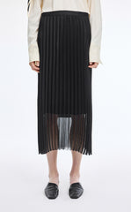 Skirt / JNBY Pleated Organza A-Line Maxi Skirt